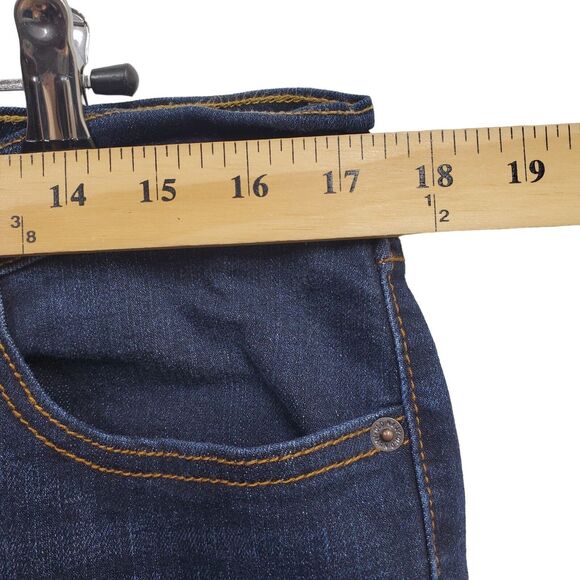 Old Navy Kicker Boot-Cut Mid Rise Blue Jeans Womens 12 Short Denim Pants 32X29.5 - Picture 6 of 9